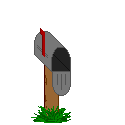 animated bird flying to mailbox